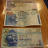 Three types on banknotes photo