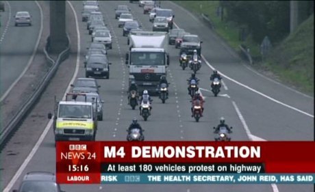 M4 Protest in Wiltshire M4 Protest in Wiltshire