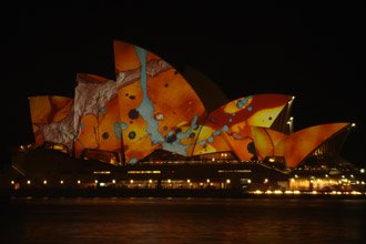 Sydney in colour, Brian Eno’s Luminous Festival photo