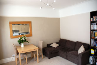 Living Room - Furnished 1 bedroom flat to rent in Hove